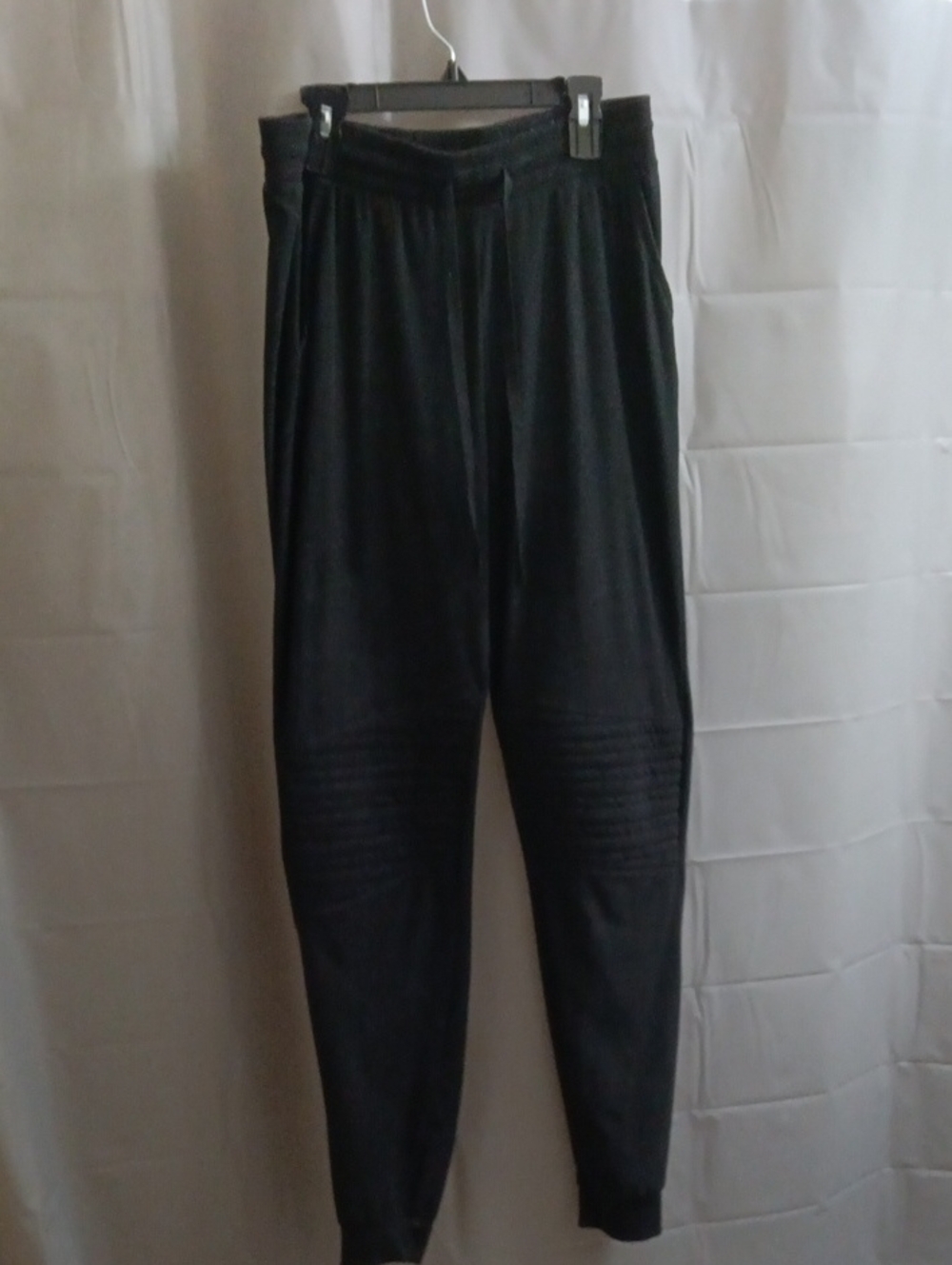 Hot Kiss Black Ribbed Knee Joggers